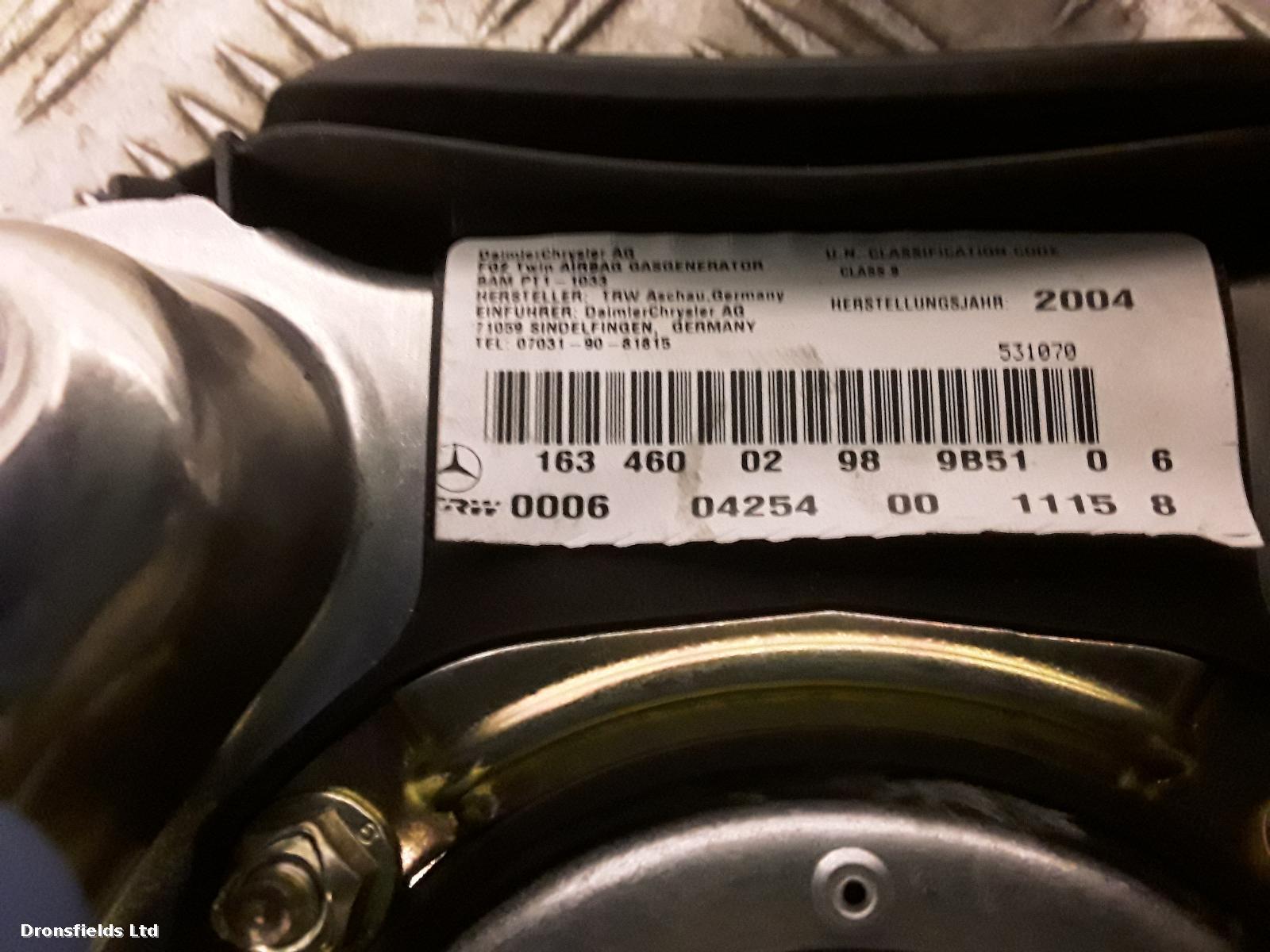 View Auto part R Air Bag Mercedes M Class 2005