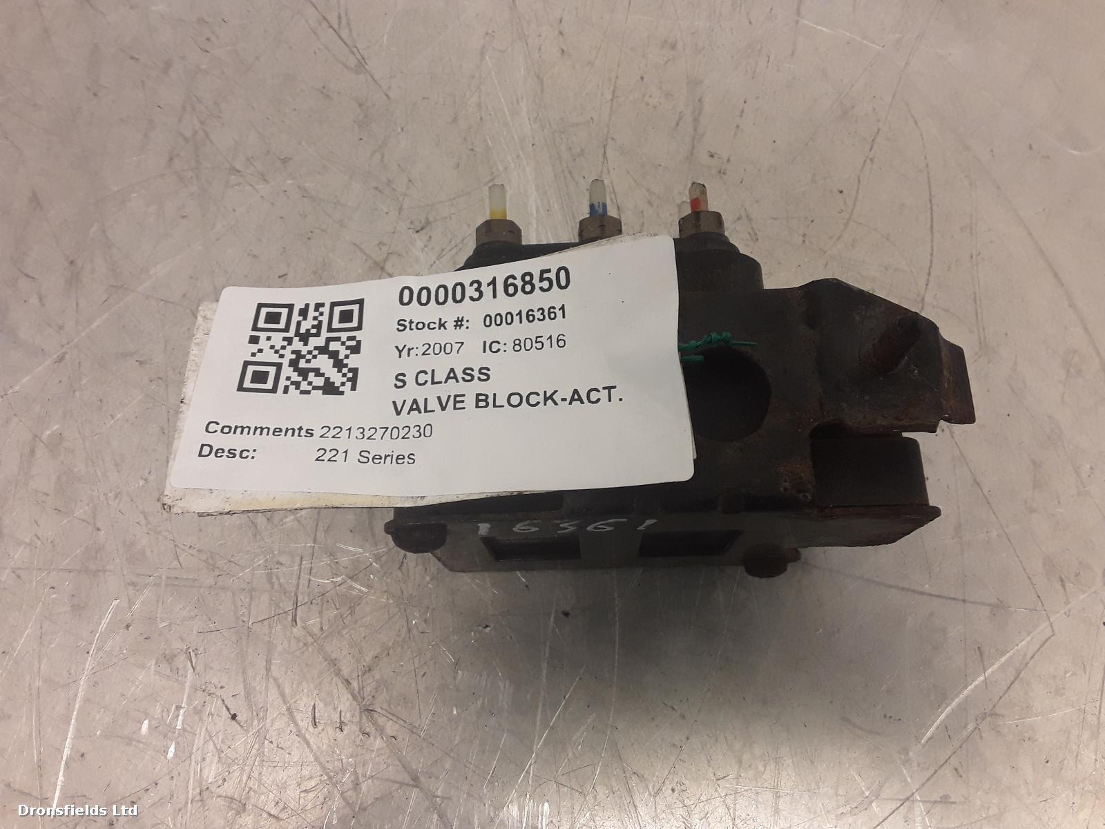 View Auto part VALVE BLOCK-ACT.SUSP Mercedes S Class 2007