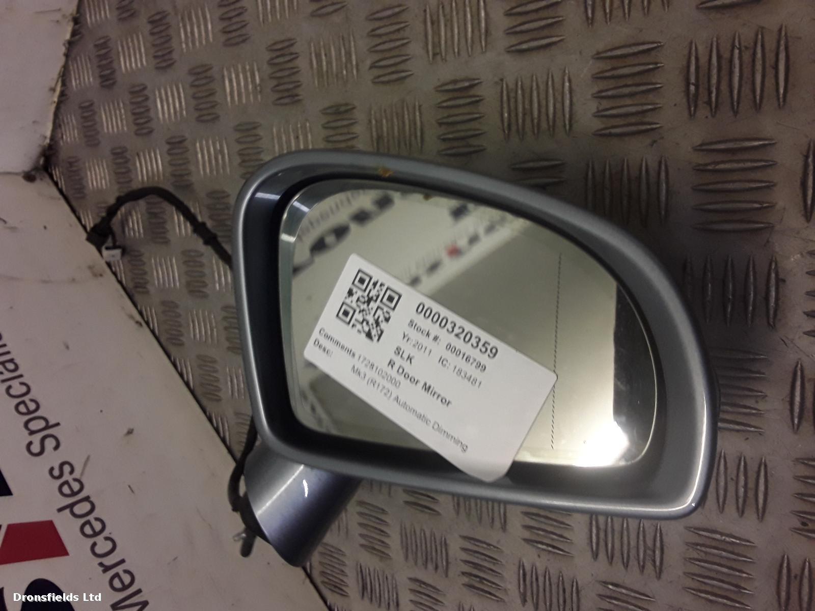 View Auto part R Door Mirror Mercedes Slk 2011