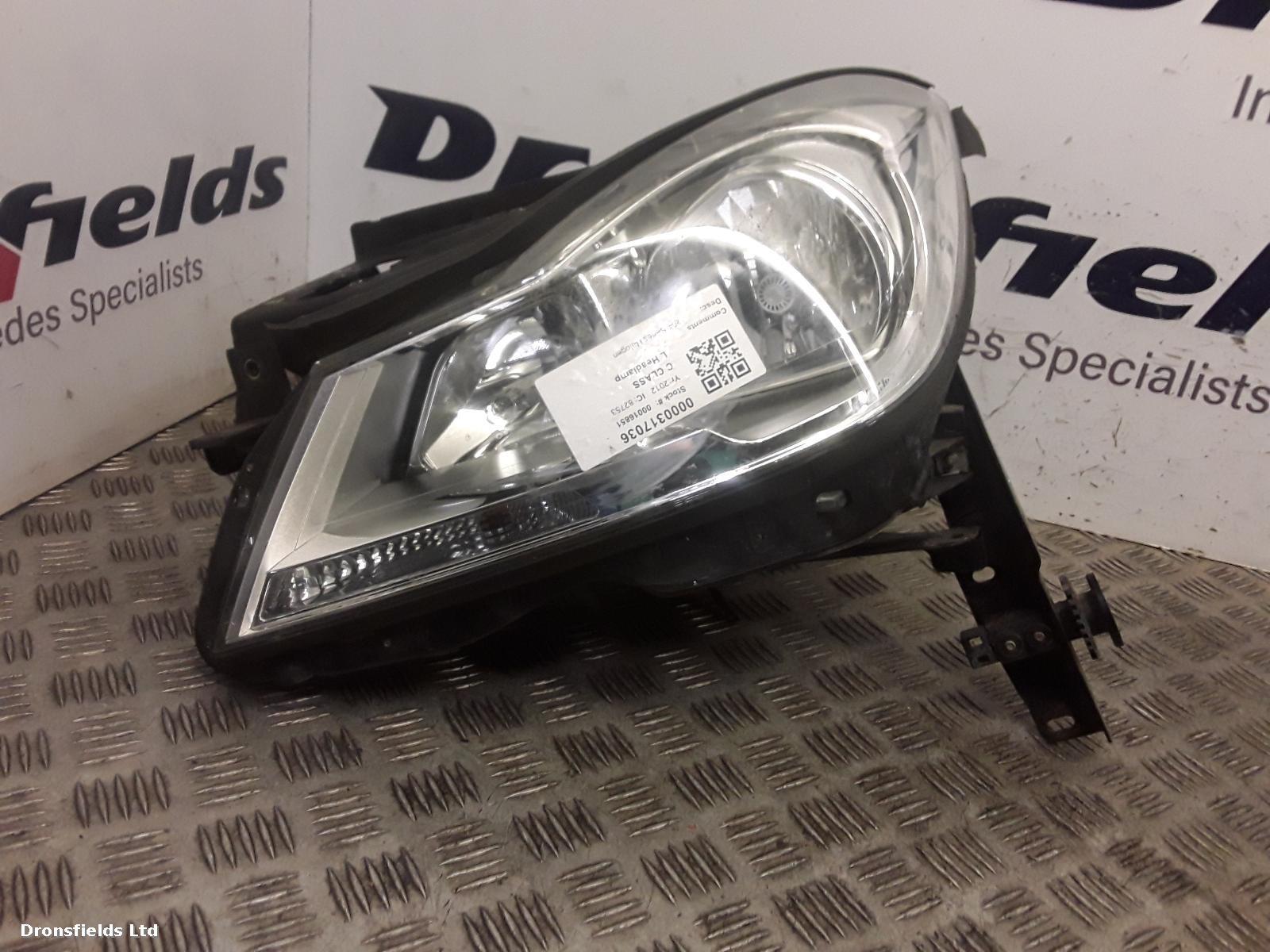 View Auto part L Headlamp Mercedes C Class 2012