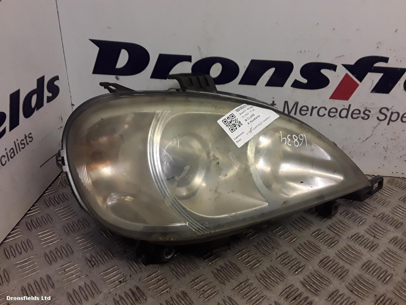 View Auto part R Headlamp Mercedes M Class 2004