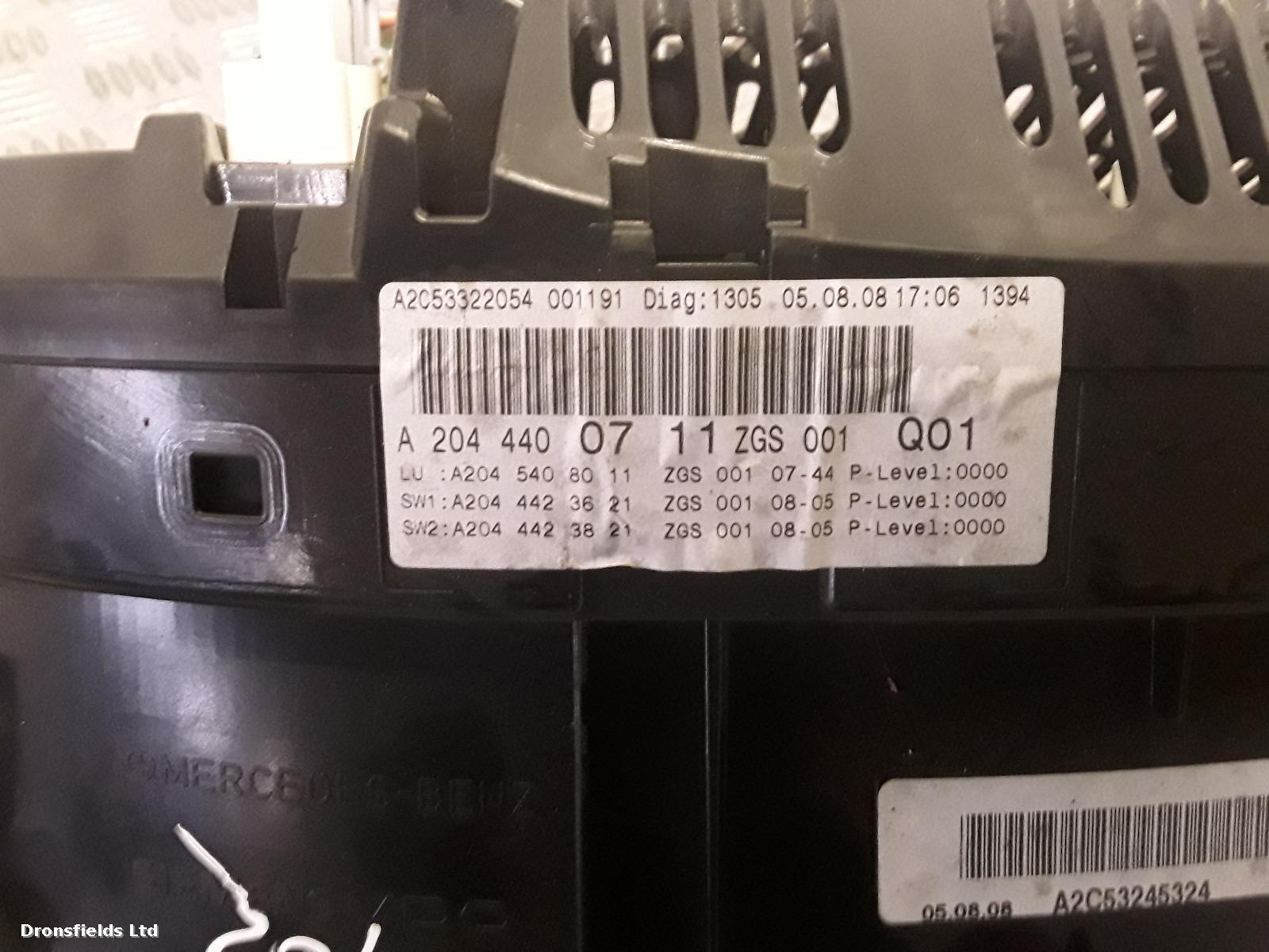 View Auto part Speedometer Mercedes C Class 2008