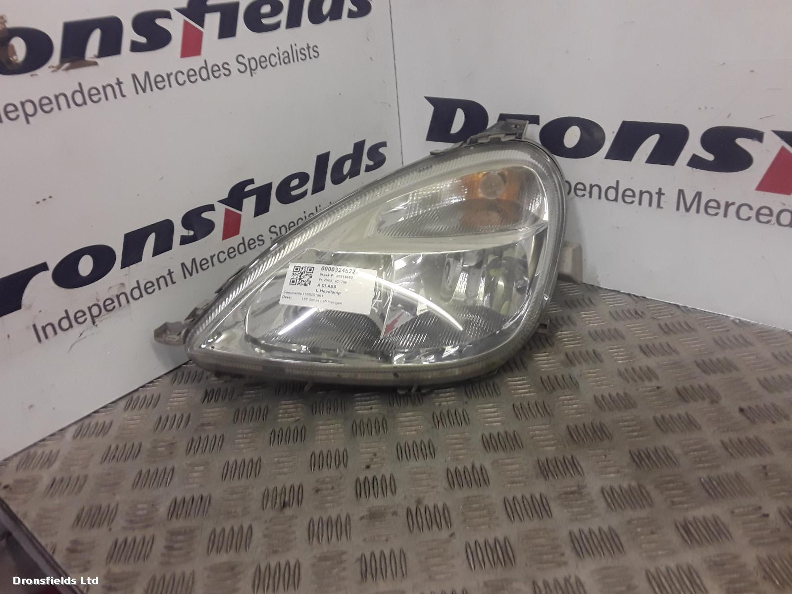 View Auto part L Headlamp Mercedes A Class 2003