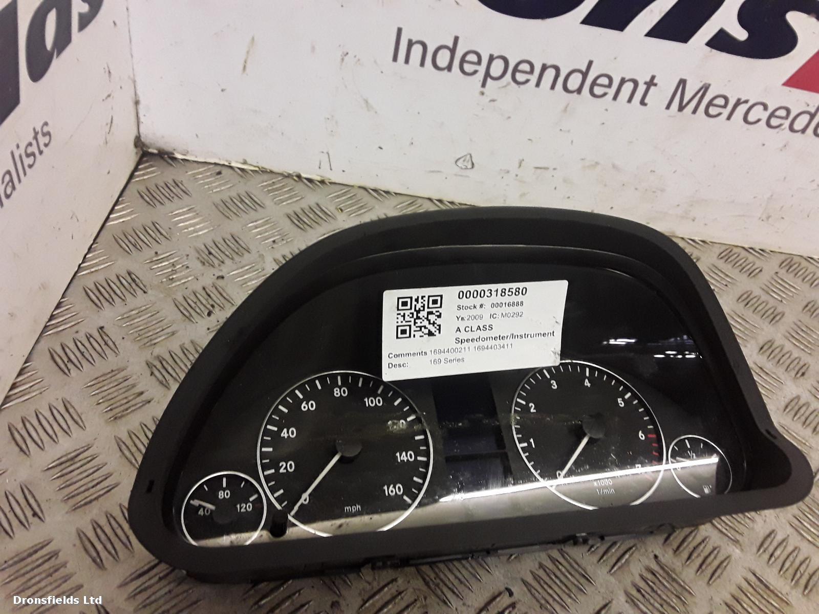 View Auto part Speedometer Mercedes A Class 2009