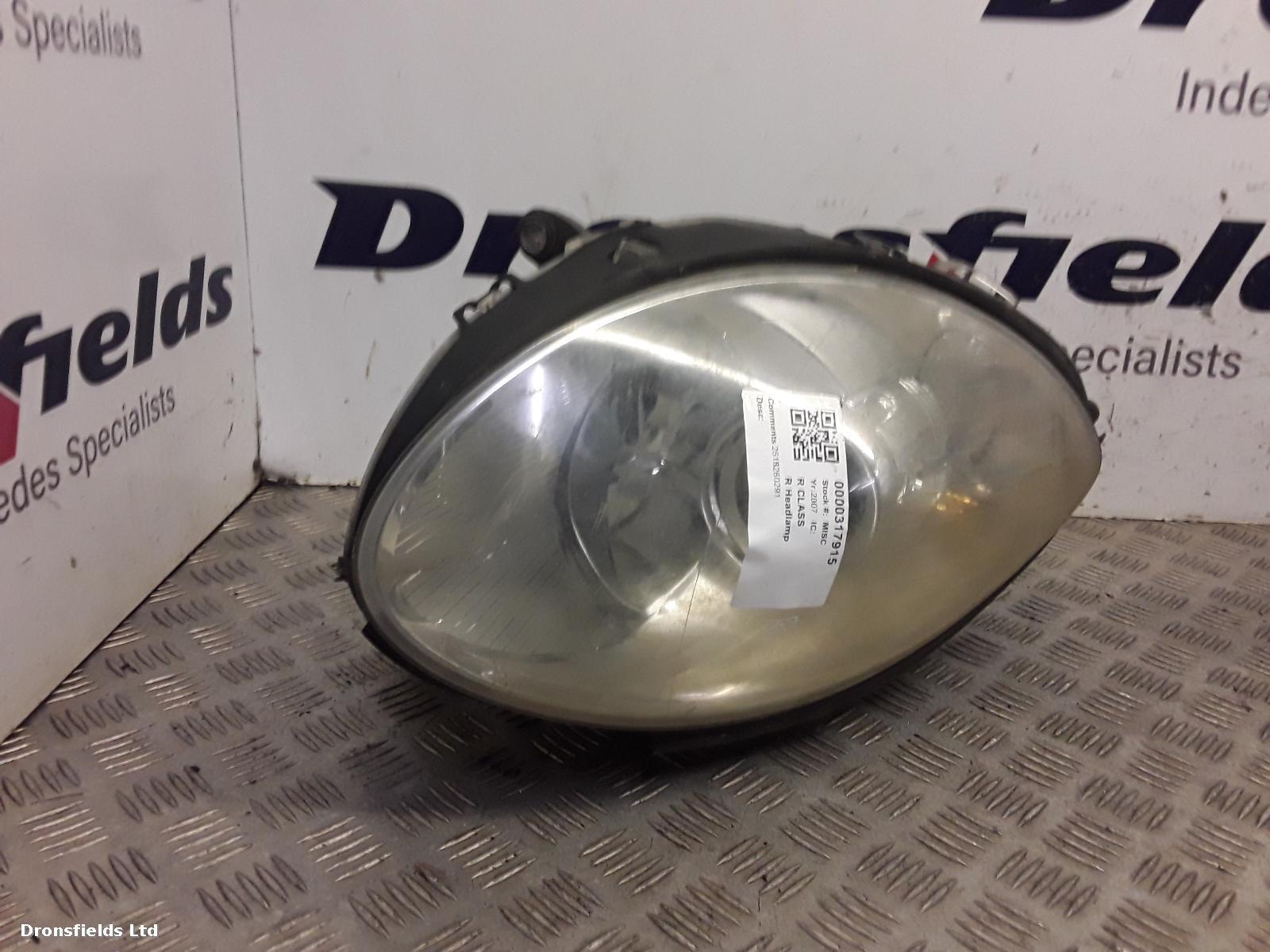 View Auto part R Headlamp Mercedes R Class 2007