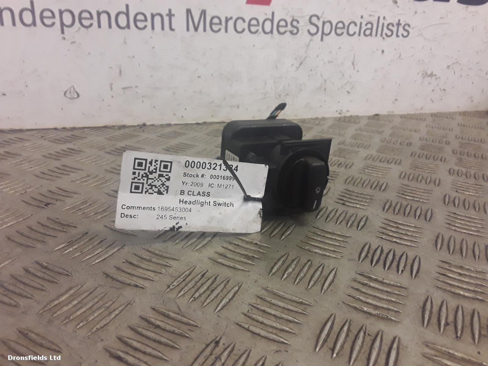 View Auto part Headlight Switch Mercedes B Class 2009
