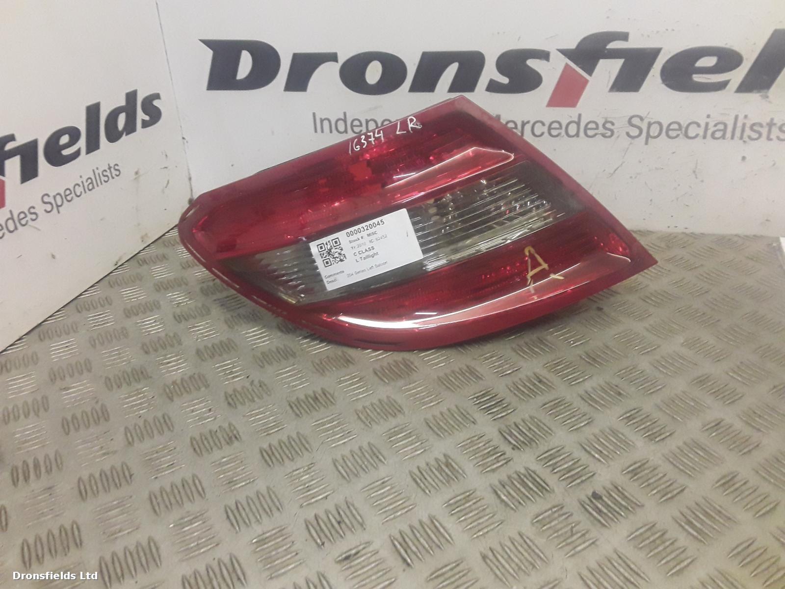 View Auto part L Taillight Mercedes C Class 2010