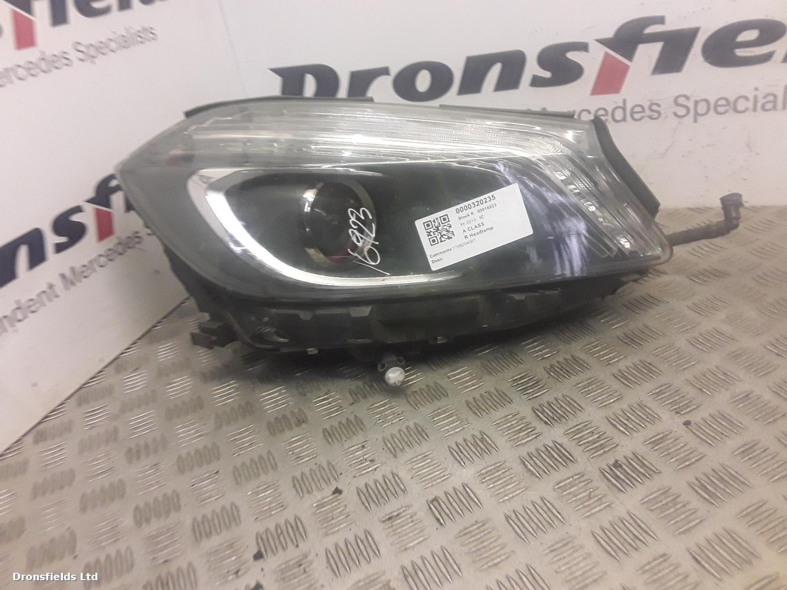 View Auto part R Headlamp Mercedes A Class 2013
