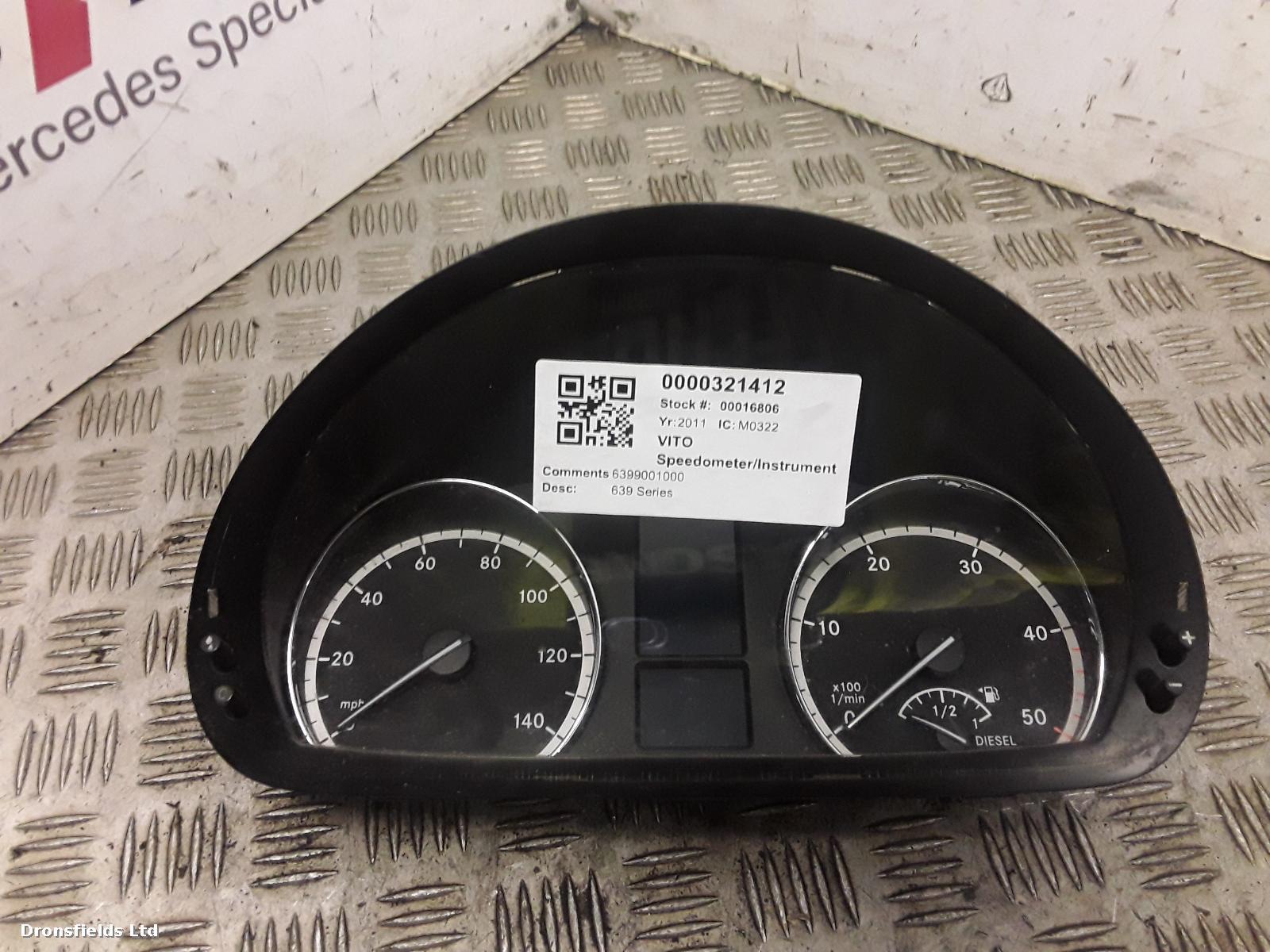 View Auto part Speedometer Mercedes Vito 2011