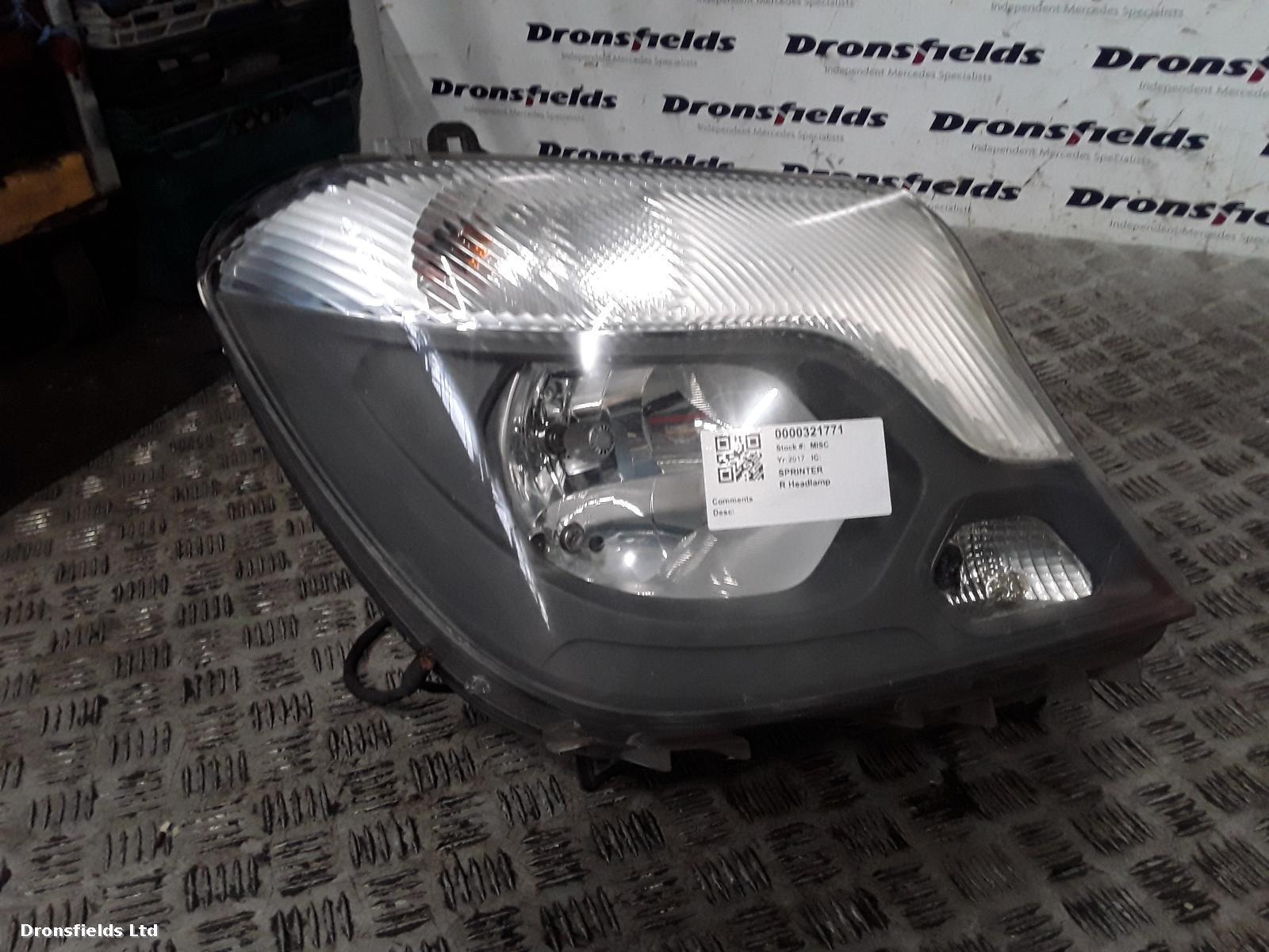 View Auto part R Headlamp Mercedes Sprinter 2017