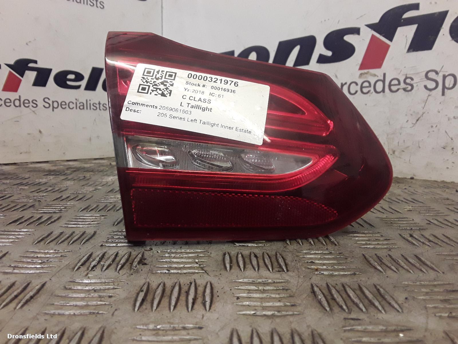 View Auto part L Taillight Mercedes C Class 2018