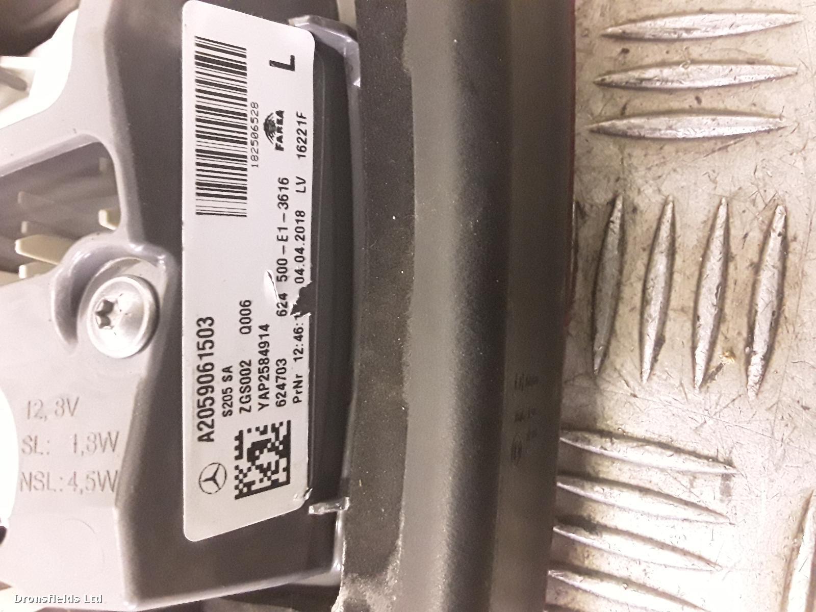 View Auto part L Taillight Mercedes C Class 2018