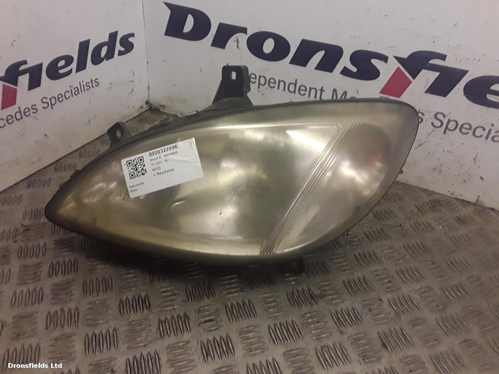 View Auto part L Headlamp Mercedes Vito 2004