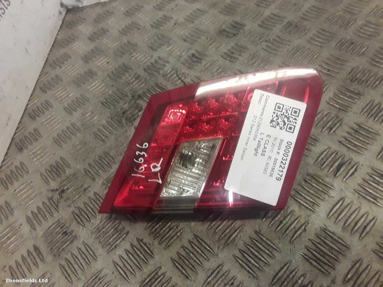 View Auto part L Taillight Mercedes E Class 2010