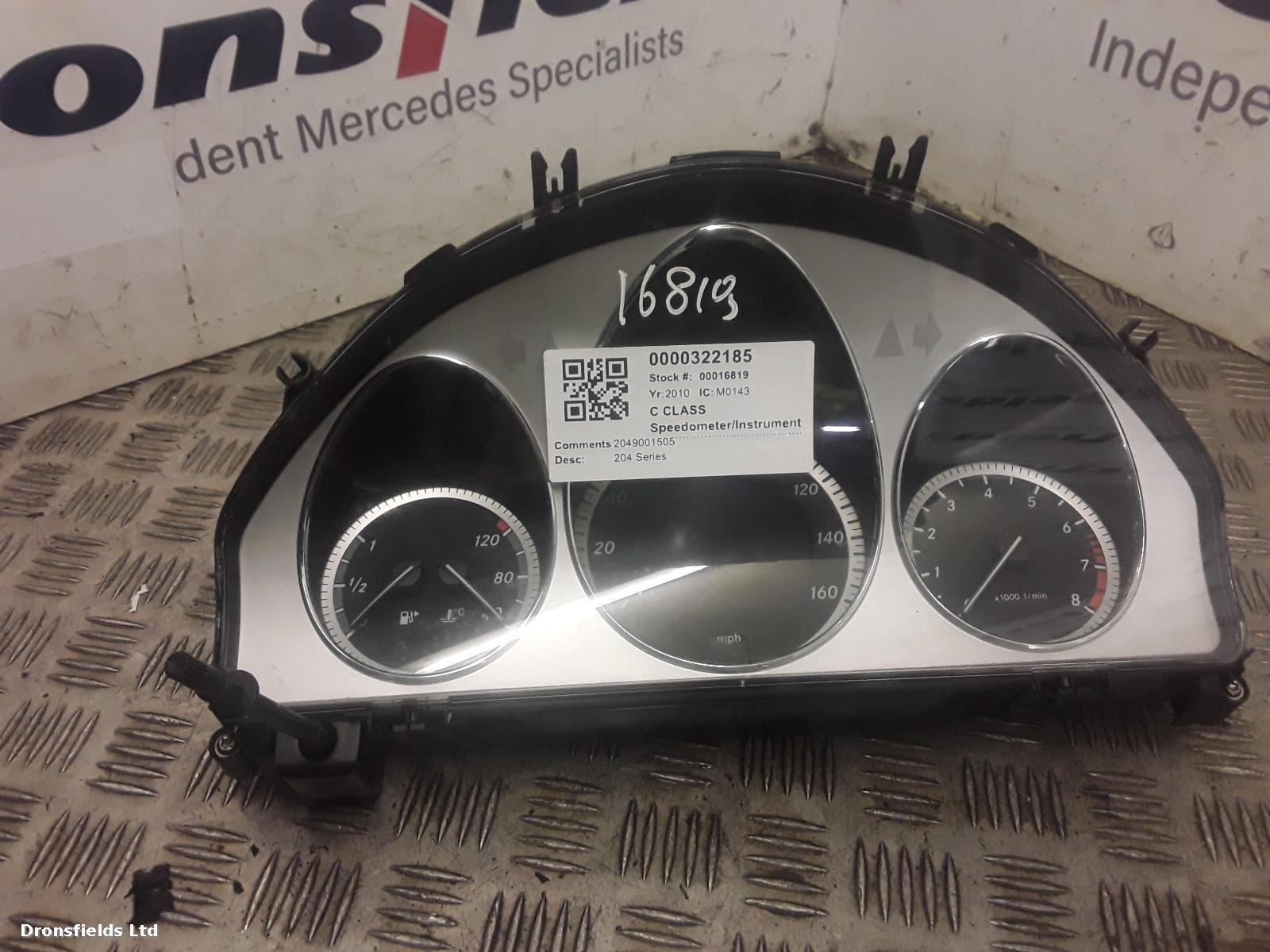 View Auto part Speedometer Mercedes C Class 2010