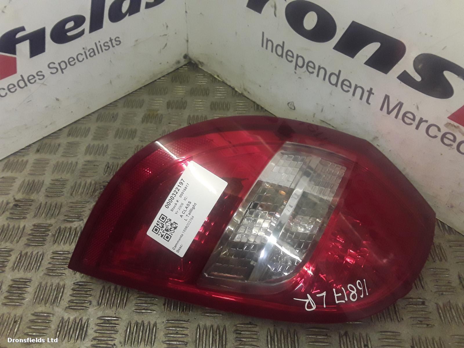 View Auto part L Taillight Mercedes A Class 2008