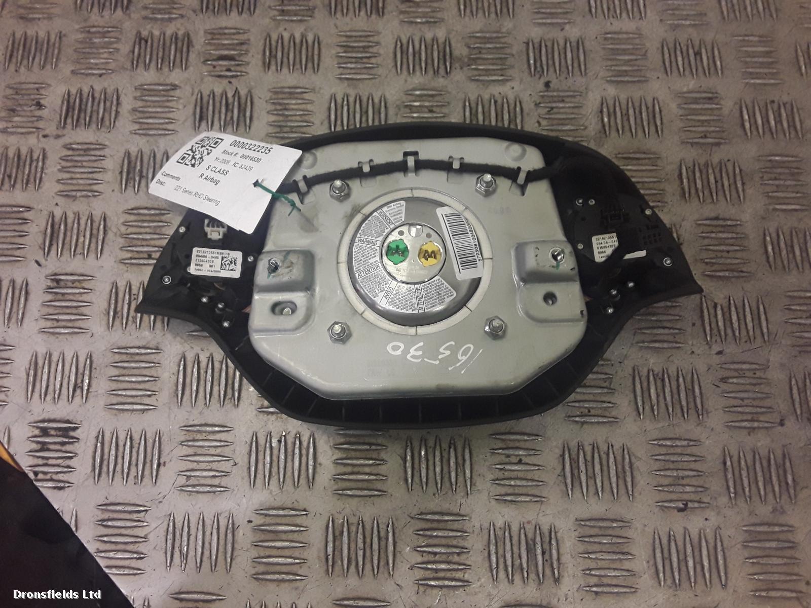 View Auto part R Air Bag Mercedes S Class 2009