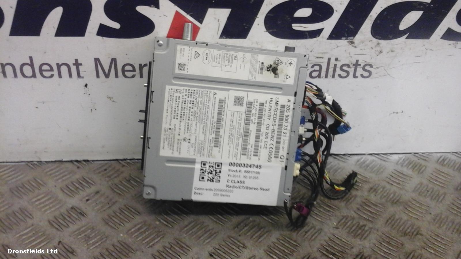 View Auto part A/V Equipment Mercedes C Class 2015