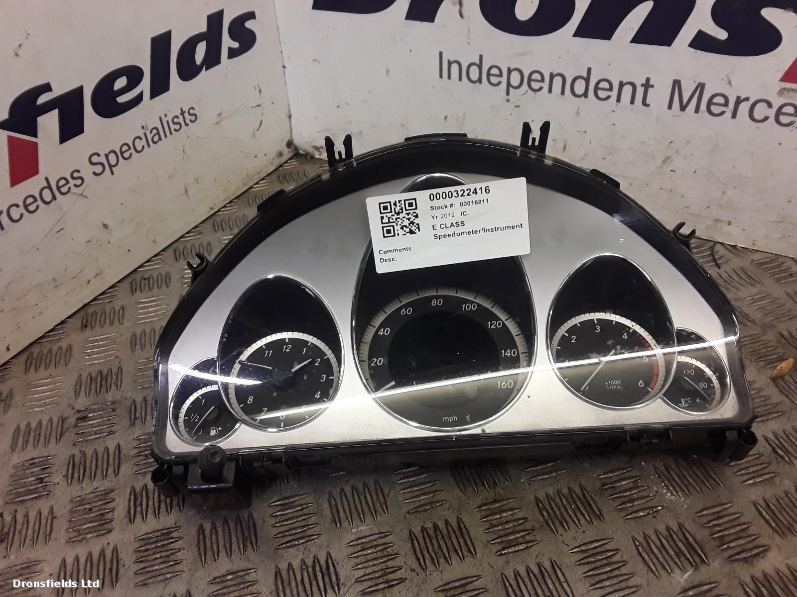 View Auto part Speedometer Mercedes E Class 2012