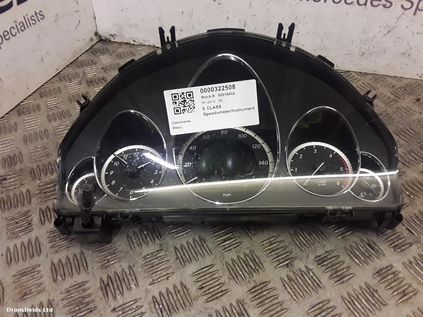 View Auto part Speedometer Mercedes E Class 2010