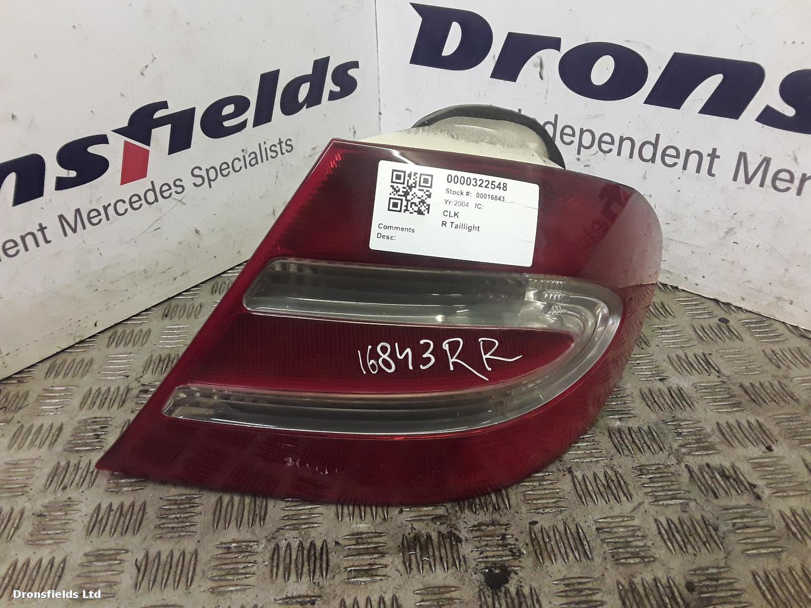 View Auto part R Taillight Mercedes Clk 2004