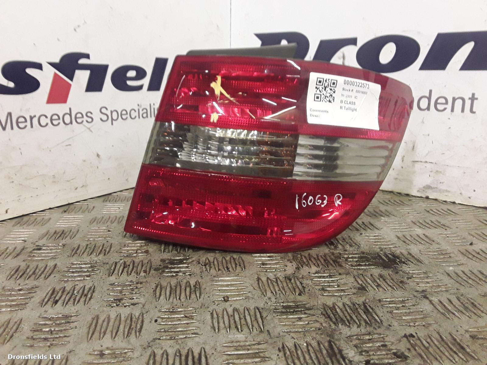View Auto part R Taillight Mercedes B Class 2009
