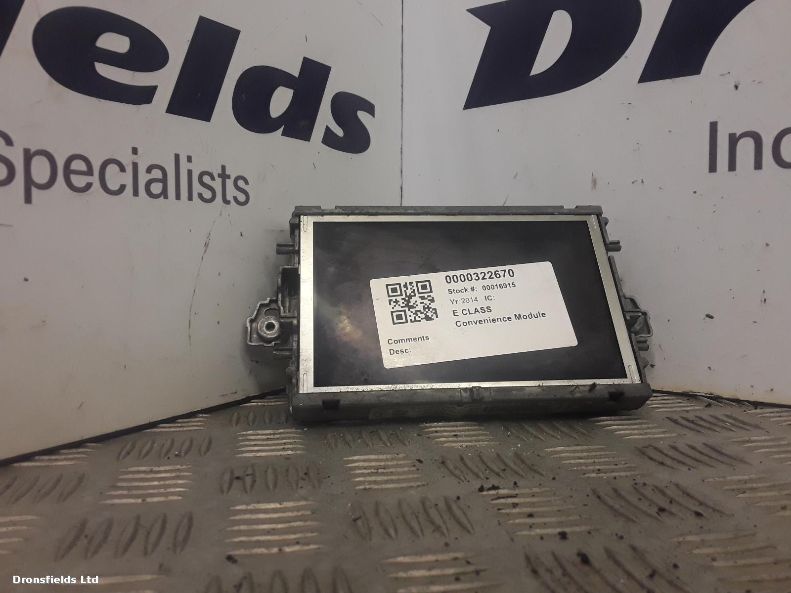 View Auto part Convenience Module Mercedes E Class 2014