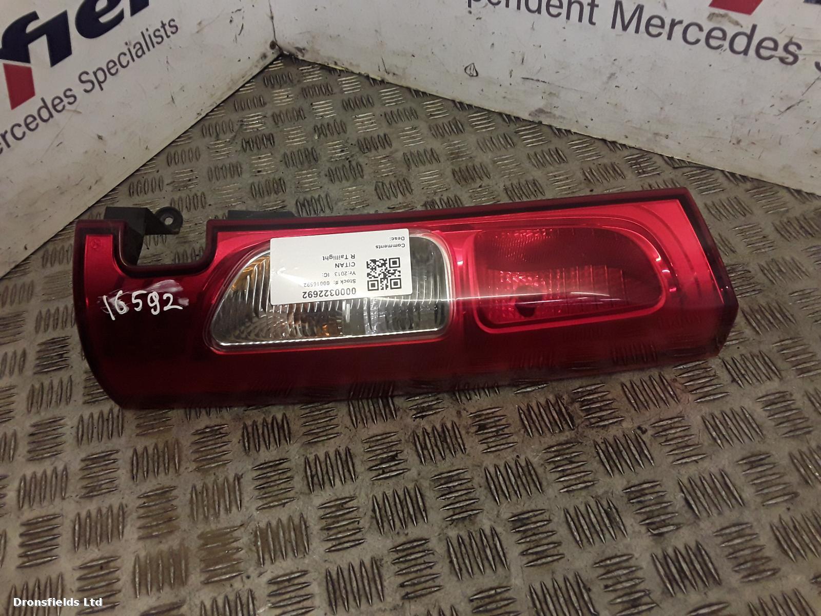 View Auto part R Taillight Mercedes Citan 2013