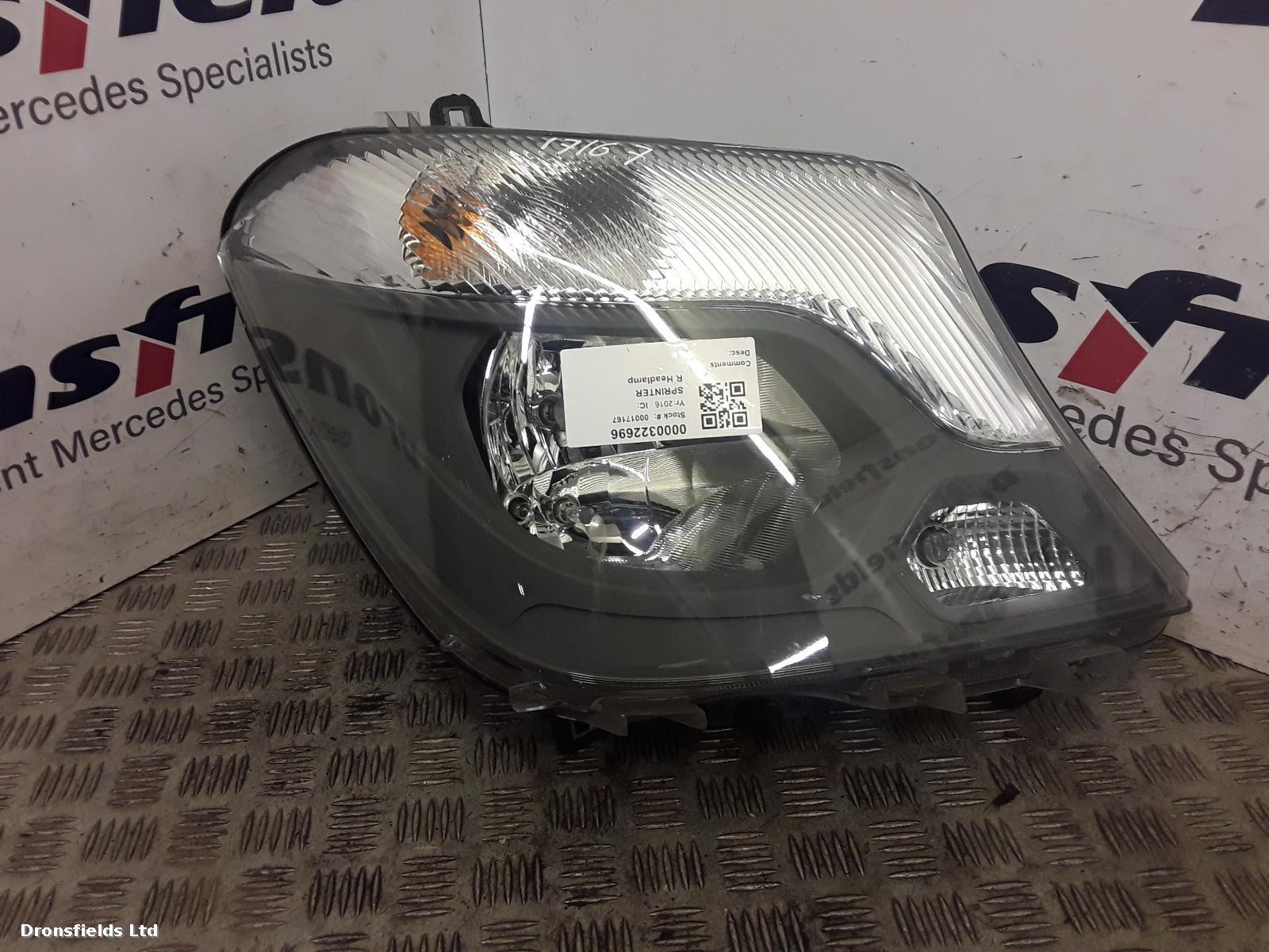 View Auto part R Headlamp Mercedes Sprinter 2016