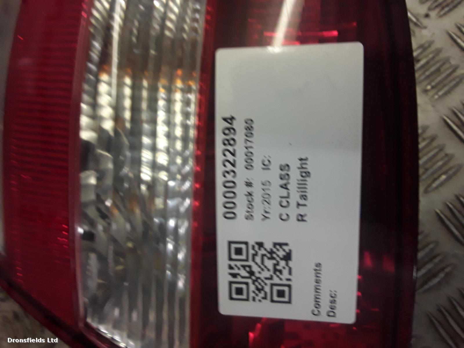 View Auto part R Taillight Mercedes C Class 2015