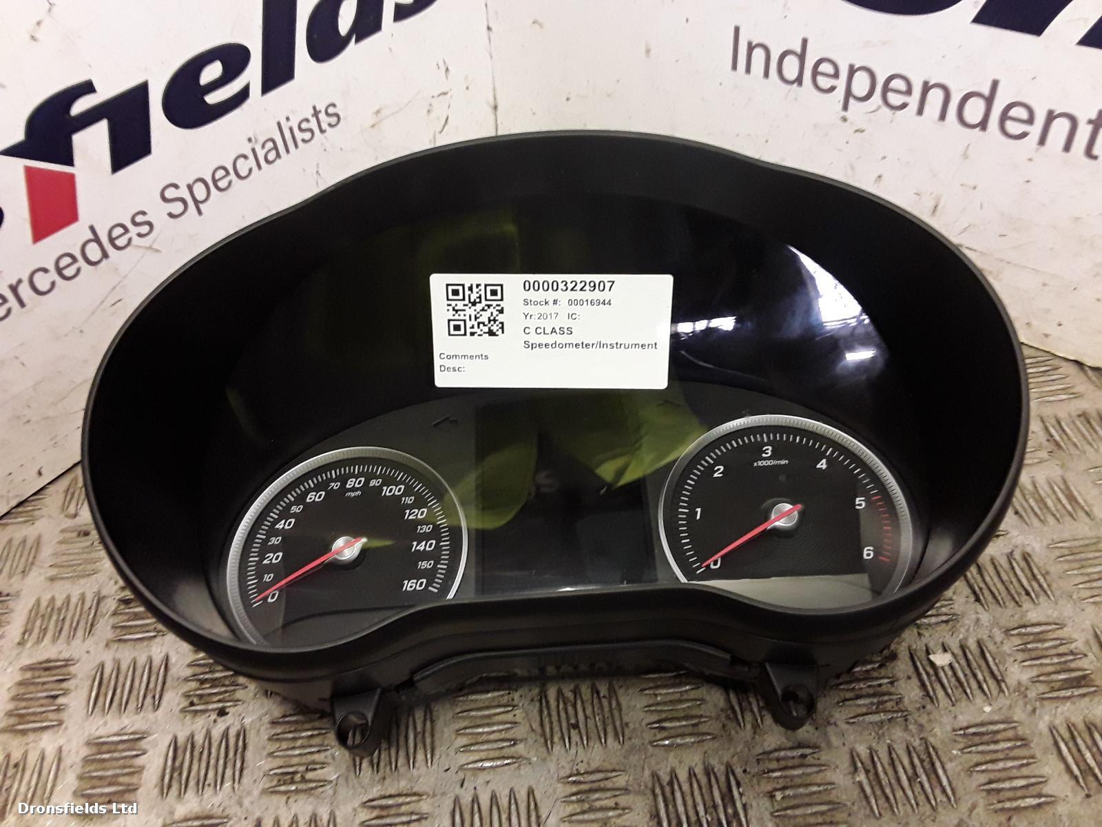 View Auto part Speedometer Mercedes C Class 2017