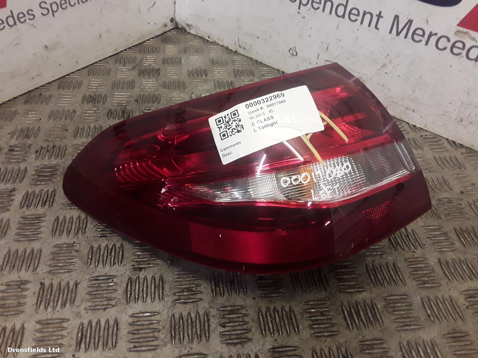 View Auto part L Taillight Mercedes C Class 2015