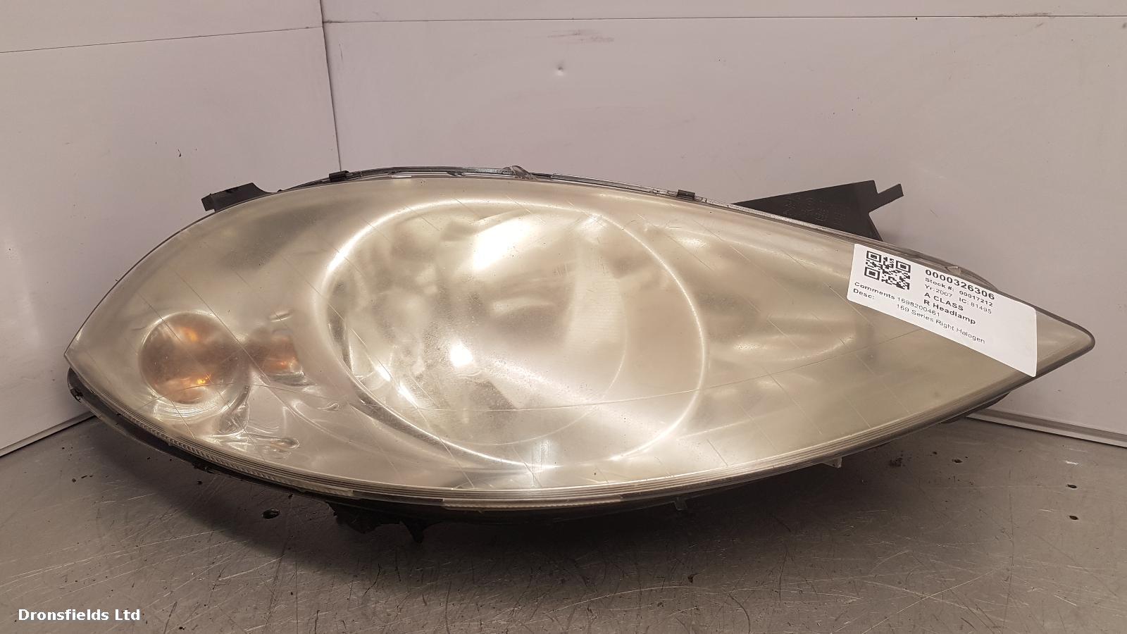 View Auto part R Headlamp Mercedes A Class 2007