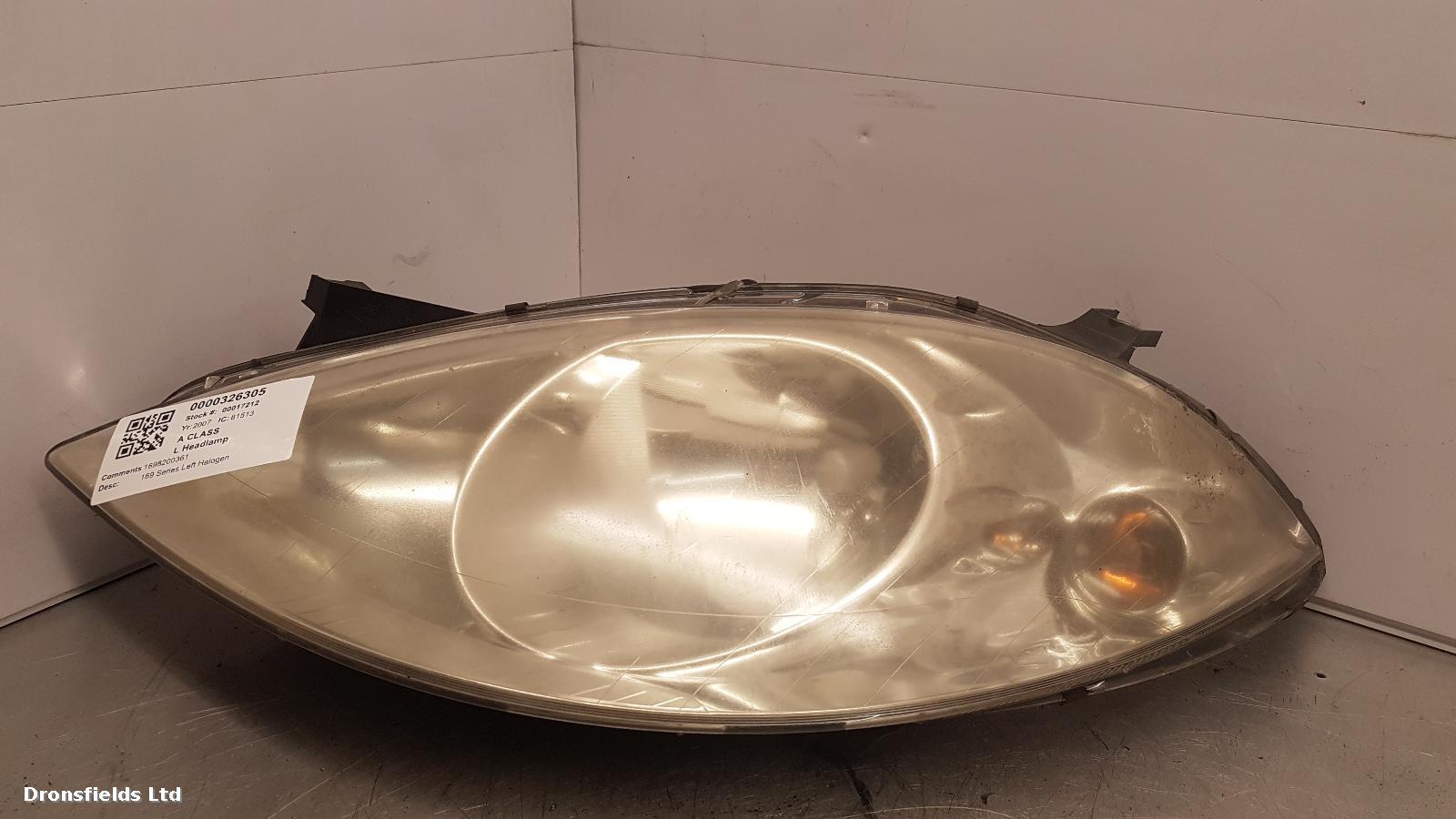 View Auto part L Headlamp Mercedes A Class 2007