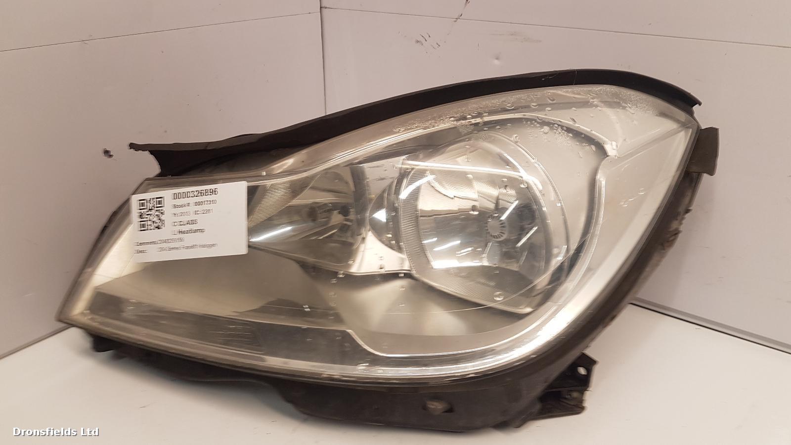 View Auto part L Headlamp Mercedes C Class 2013