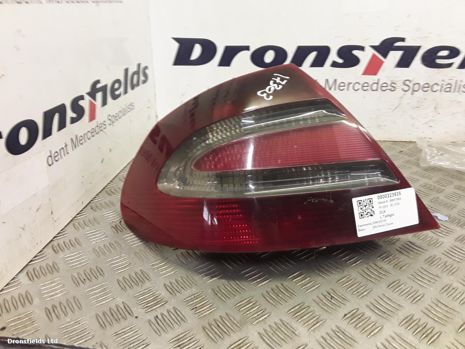 View Auto part L Taillight Mercedes Clk 2003