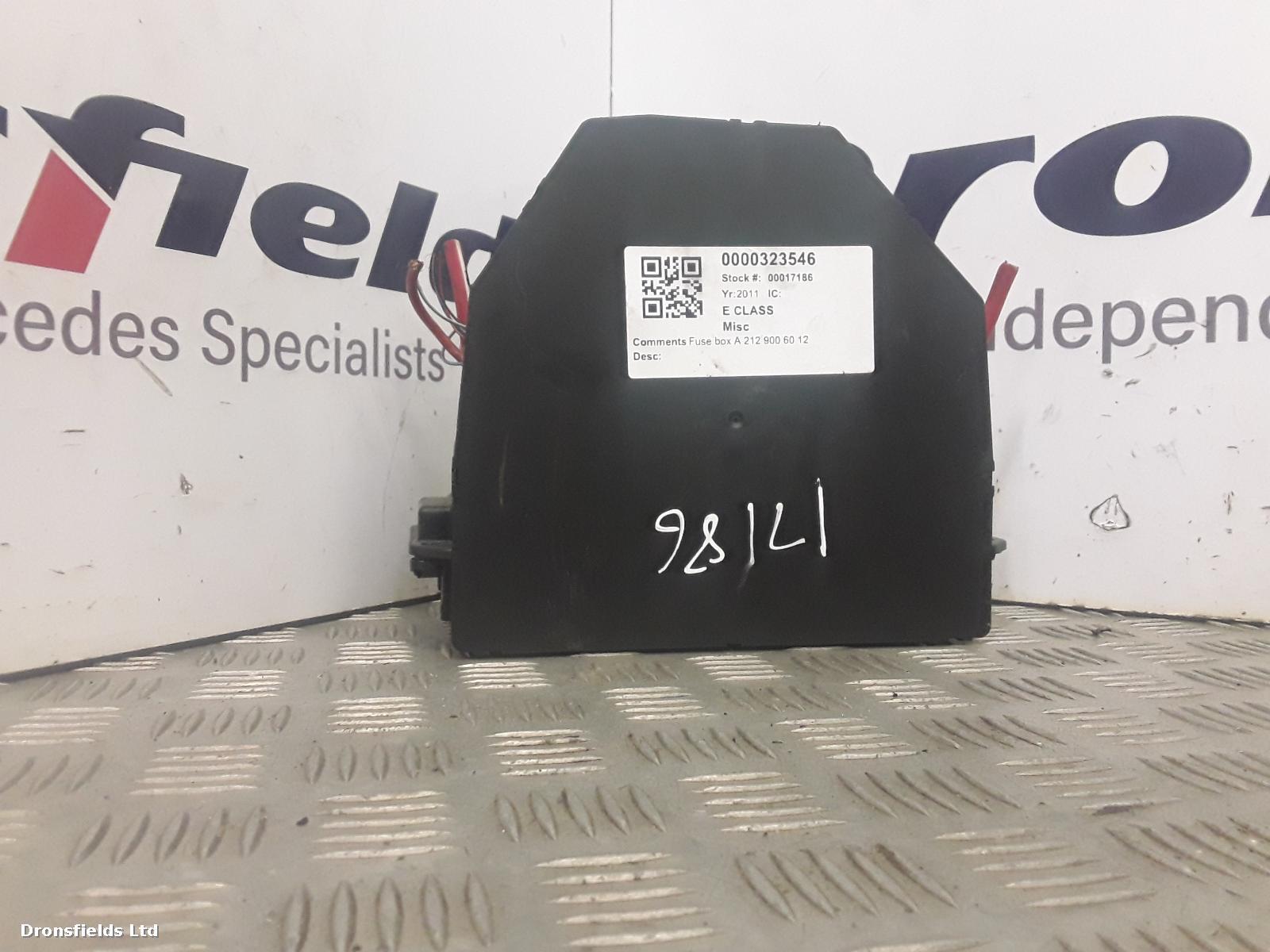 View Auto part Misc Mercedes E Class 2011