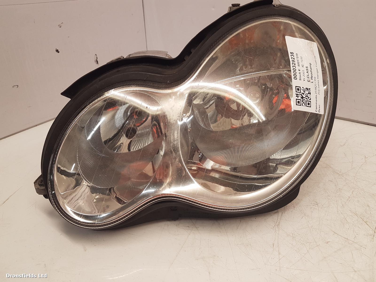 View Auto part L Headlamp Mercedes C Class 2005