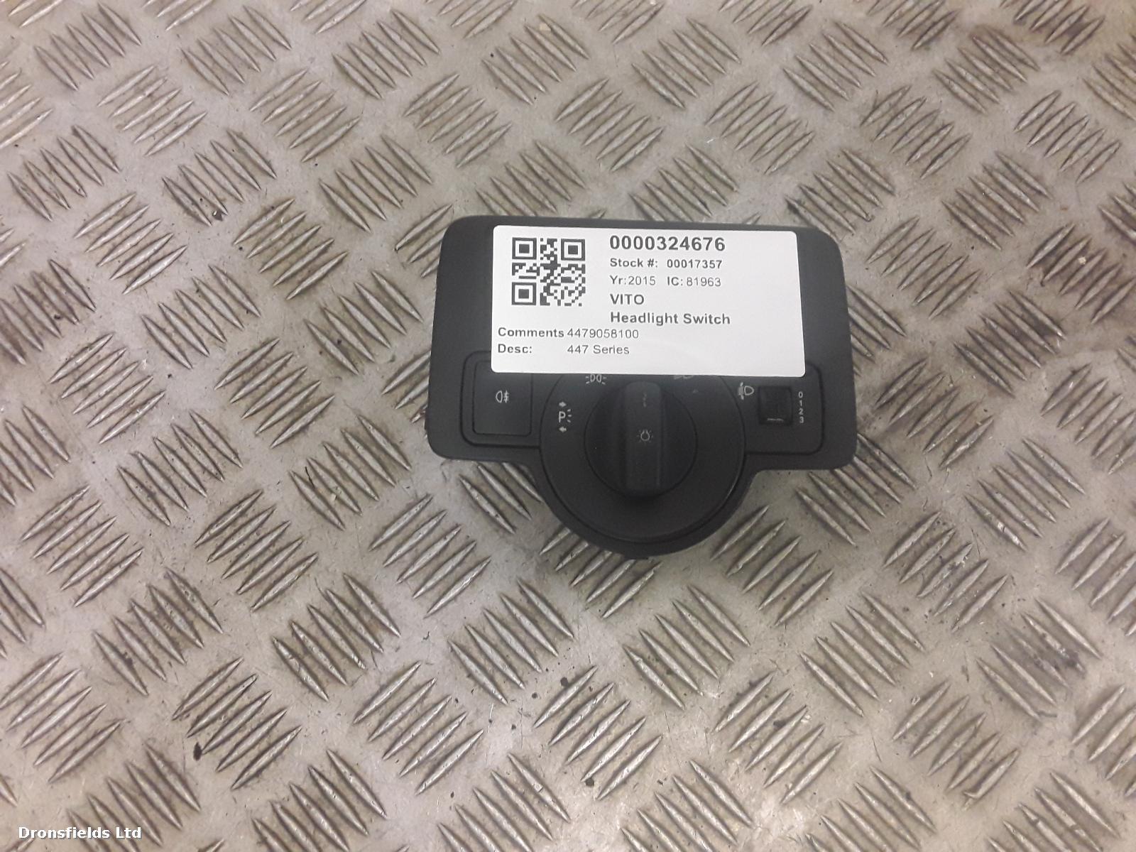 View Auto part Headlight Switch Mercedes Vito 2015