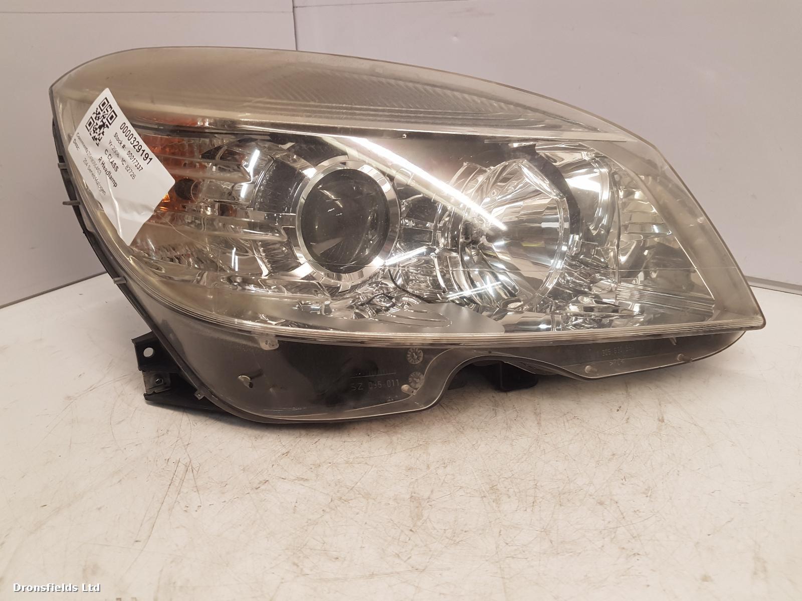 View Auto part R Headlamp Mercedes C Class 2008