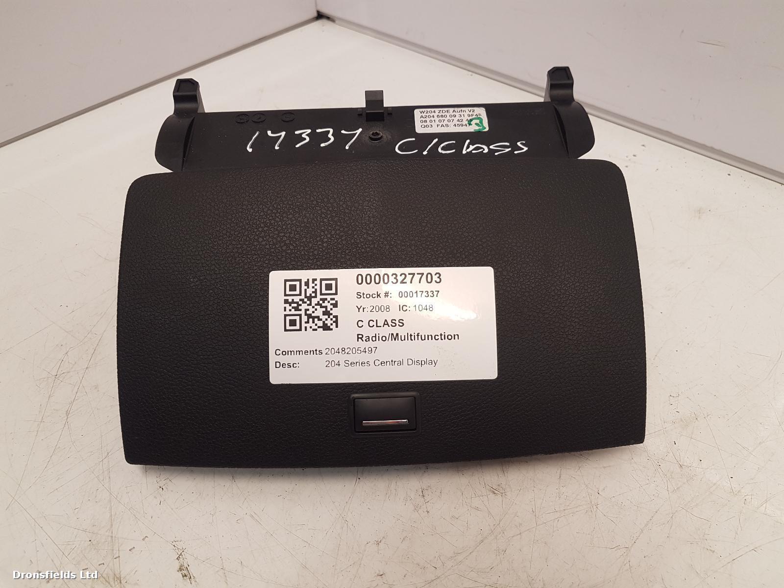 View Auto part Radio Display Mercedes C Class 2008