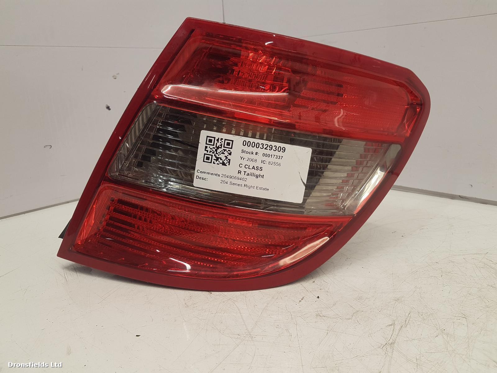 View Auto part R Taillight Mercedes C Class 2008