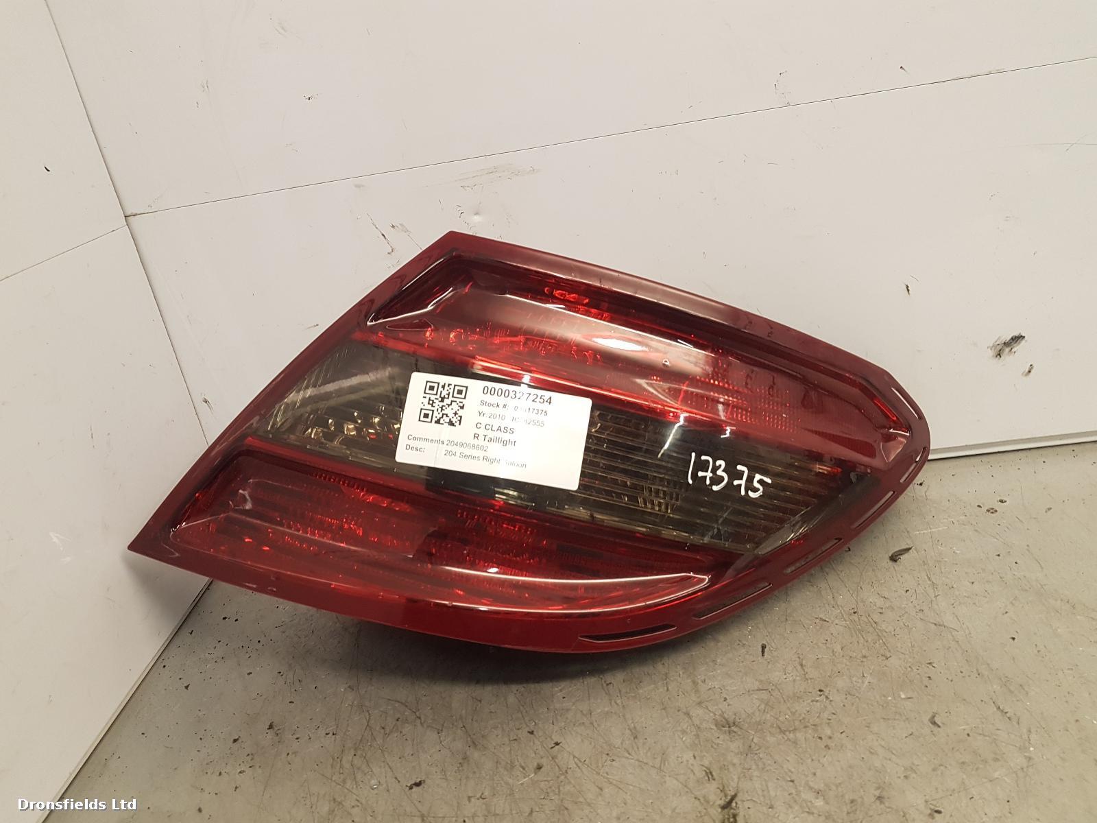 View Auto part R Taillight Mercedes C Class 2010