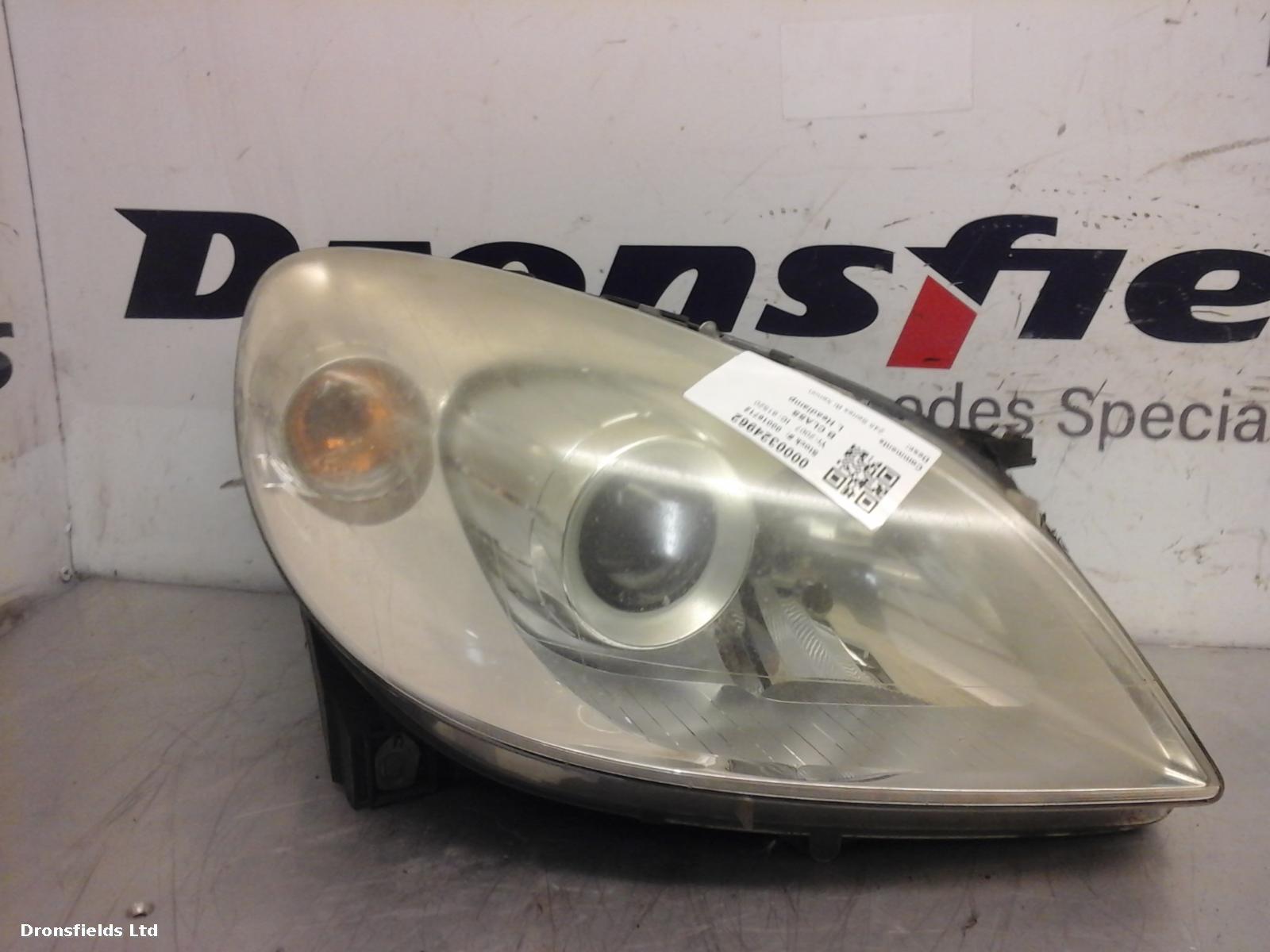 View Auto part L Headlamp Mercedes B Class 2007
