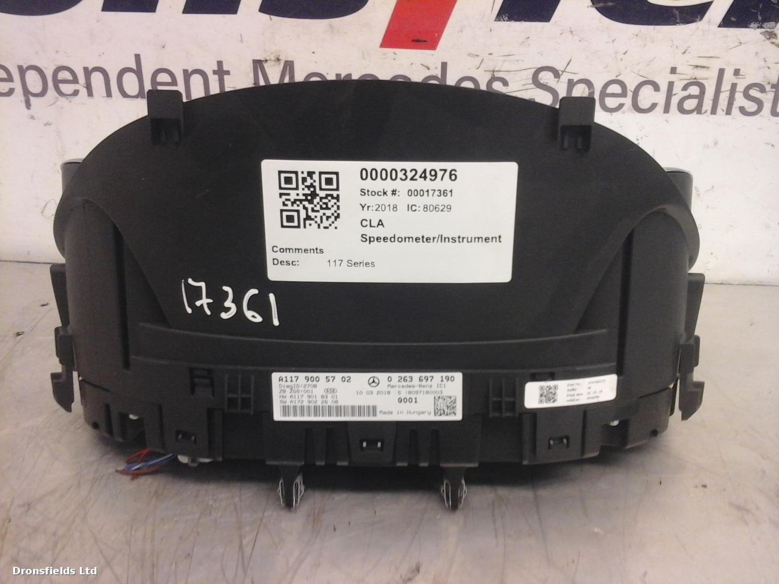 View Auto part Speedometer Mercedes Cla 2018