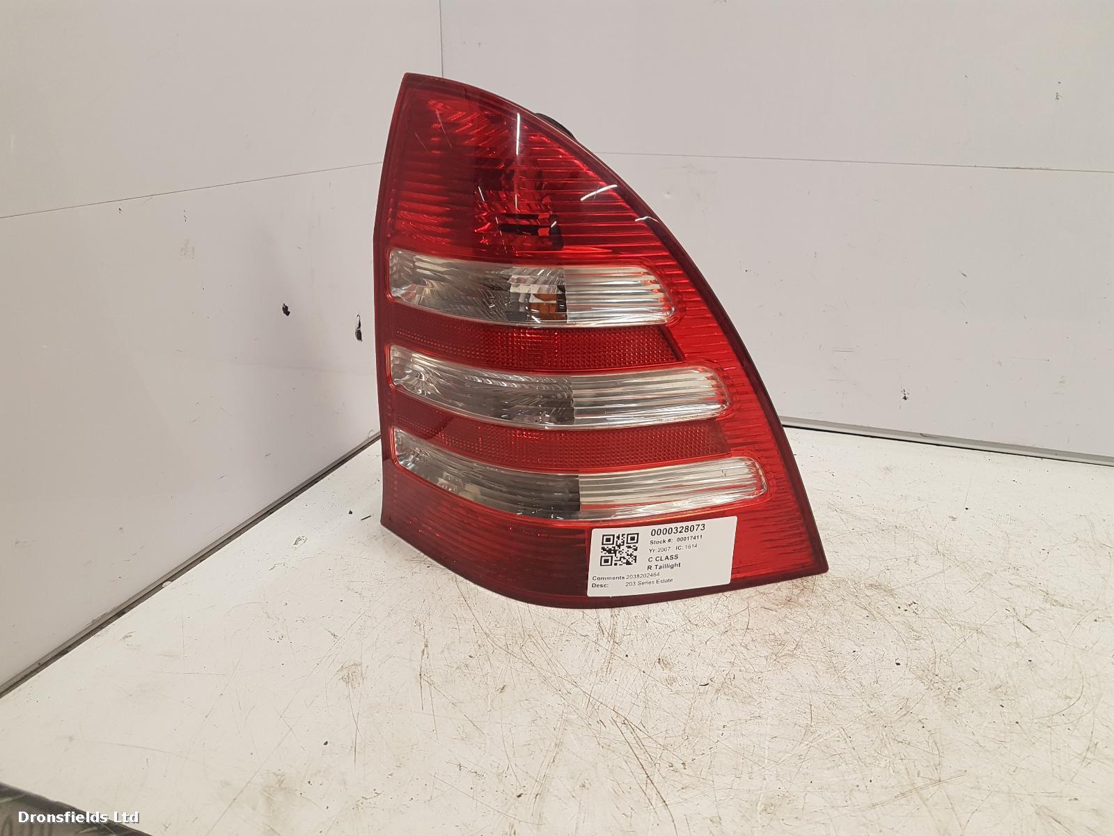 View Auto part R Taillight Mercedes C Class 2007