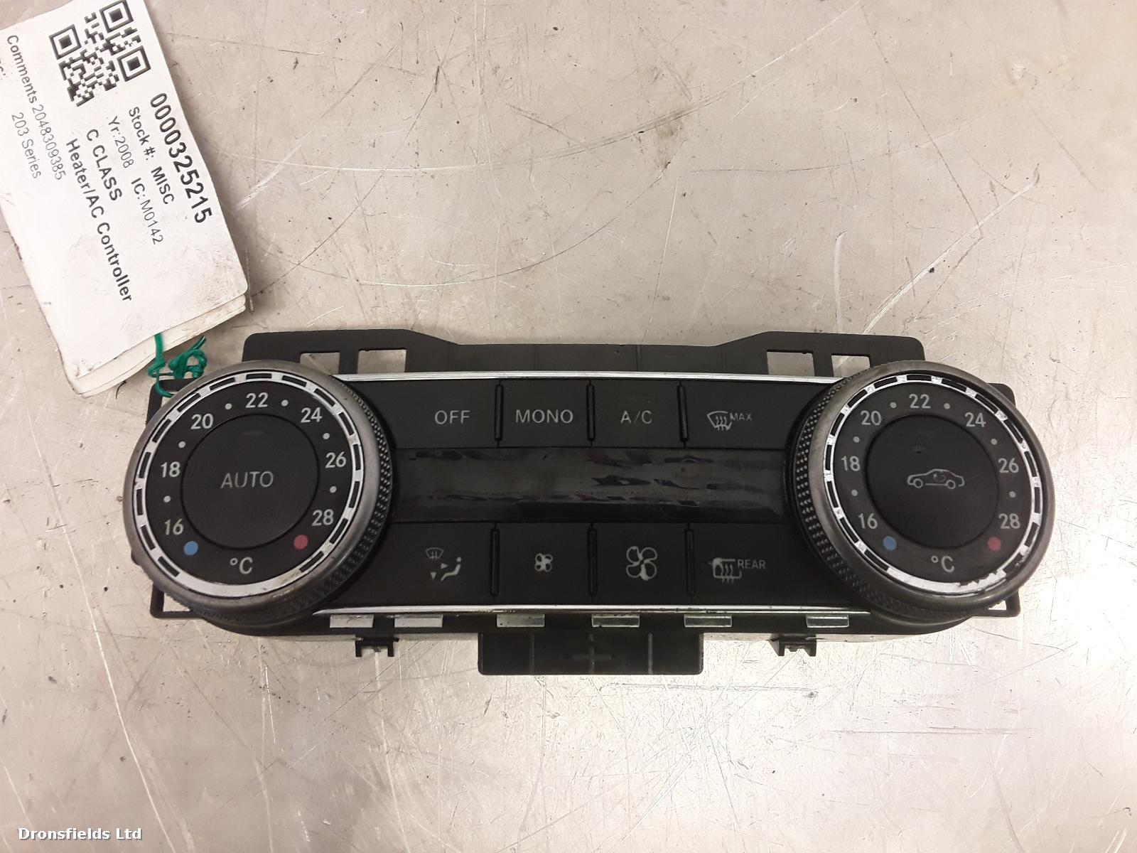 View Auto part Heater/AC Controller Mercedes C Class 2008