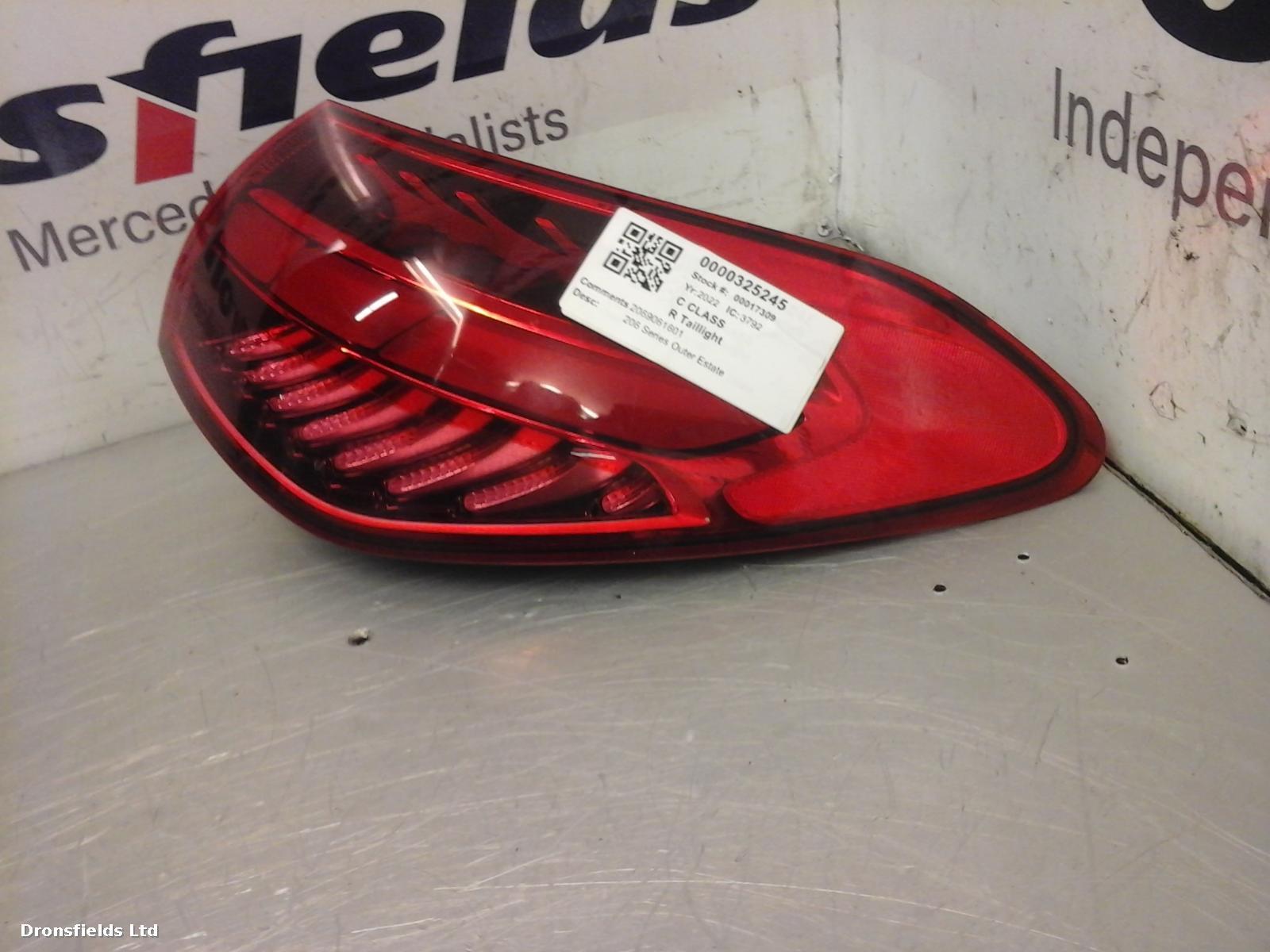View Auto part R Taillight Mercedes C Class 2022