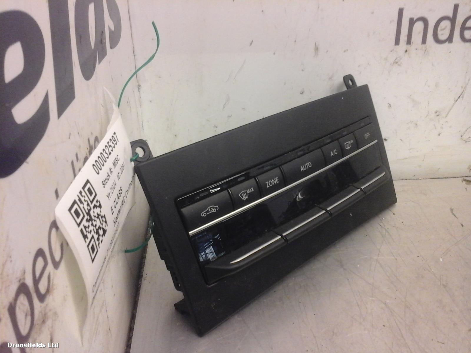 View Auto part Heater/AC Controller Mercedes E Class 2024