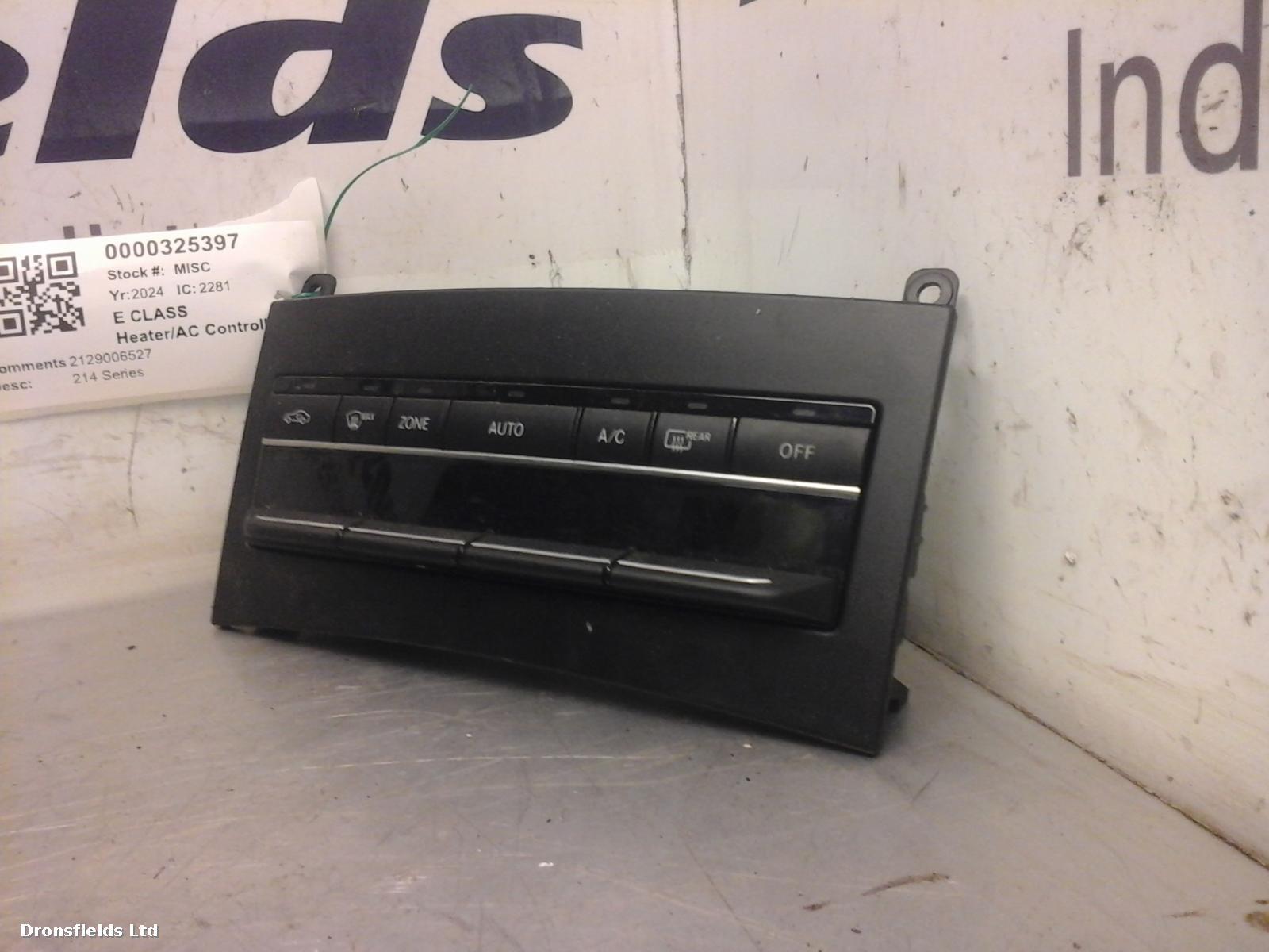View Auto part Heater/AC Controller Mercedes E Class 2024